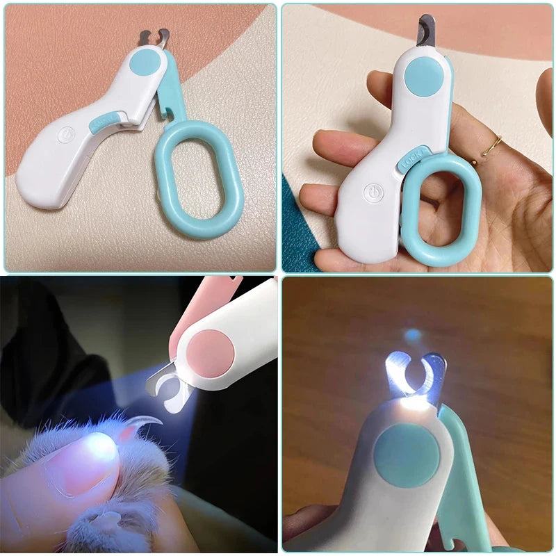 Professional Pet Nail Clipper LED Light