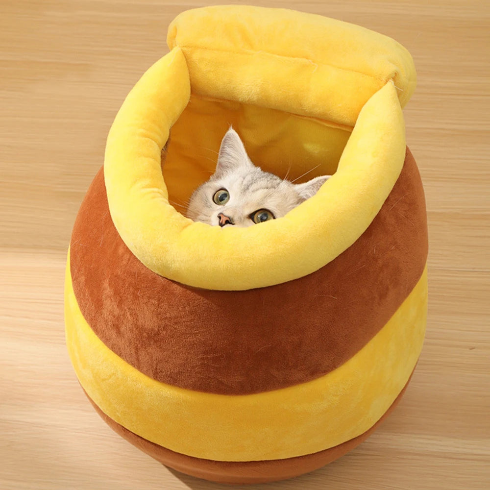 Honey Jar Cat  House